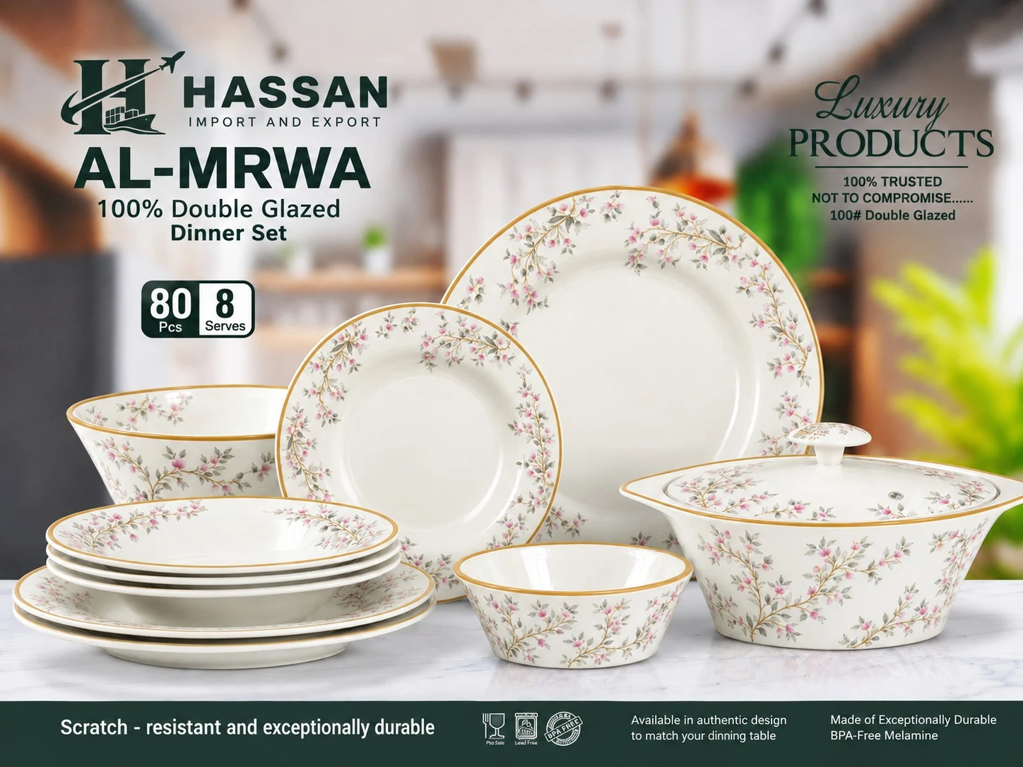 Wholesale dinner set product display